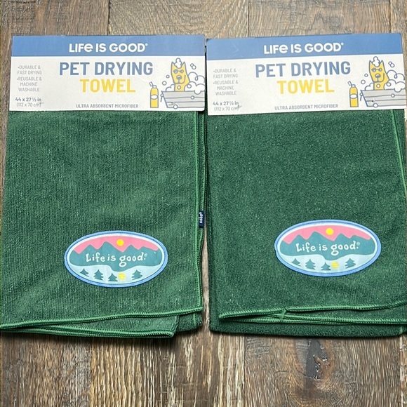 Life Is Good Other - Life is Good - ‘Pet Towels’ Pet Drying Towels bundle. NWT Firm!